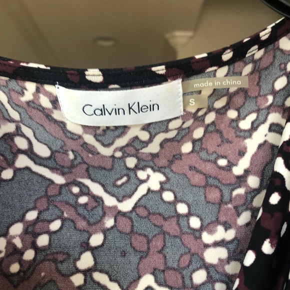 Calvin Klein Drape Neck Blouse - Picture 2 of 4